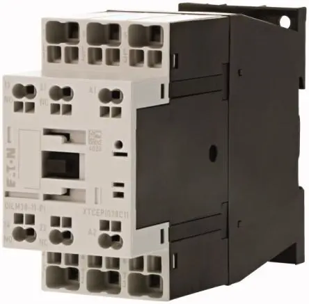 Produktfoto 1 von Eaton DILM Schütz 240V ac-Spule, 3-polig, 690V / 38 A 18.5 kW 1 Schließer/1 Öffner Motorsteuerung, Widerstandsbelastung