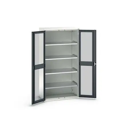 Produktfoto 1 von Bott Schrank Typ Schrank mit Ablage Freistehend 2 Tür/en 4 Regal/e 550 mm 1050mm Abschließbar 550 mm Stahl