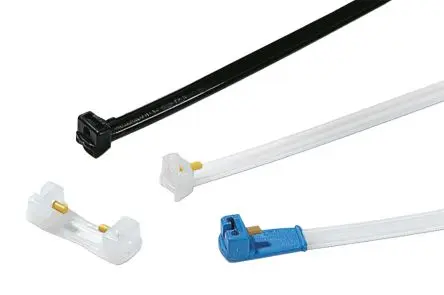 Produktfoto 1 von HellermannTyton KR8/43 Nylon 6.6 Kabelbinder Lösbar Natur 8mm x 426 mm