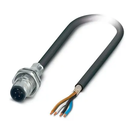 Produktfoto 1 von Phoenix Contact SACCBP, 4-polig Sensor-Betätigungselementkabel, M12 Stecker 4 / Freies Kabelende, Länge 2 m