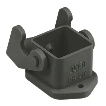 Produktfoto 1 von HARTING Han A Gehäuse für robusten Stromversorgungsstecker Einhebel 2, Schott 3A Untere Abdeckung, IP44