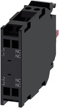 Produktfoto 1 von Siemens SIRIUS ACT 3SU14 Kontaktblock 2 Öffner 500V ac/dc Federanschlussklemme