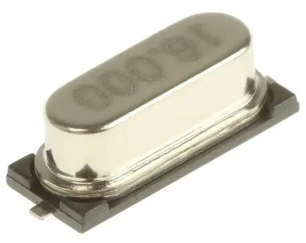 Produktfoto 1 von Euroquartz 16 MHz Quarz, Oberfläche, ±30 ppm, 18 pF, B. 4.5mm, H. 4.2 mm, L. 12.4 mm, SMD, 2-Pin
