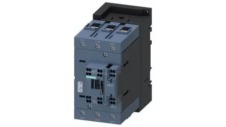 Produktfoto 1 von Siemens 3RT2 Schütz 24V ac-Spule, 3-polig, 690V / 80 A 24V 37 kW 1 Schließer/1 Öffner Motorsteuerung, Umkehrend