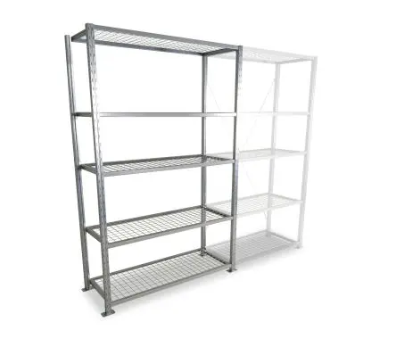 Produktfoto 1 von Manorga Regal Typ Zusatzfeld aus Stahl in Galvanisiert, 150kg, 2000mm, 1000mm x 800mm x 500mm