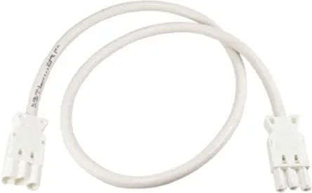 Produktfoto 1 von Wieland Netzkabel, A 14-polig GST18I3, B 3-polig GST18I3, 3 m Weiß Polyvinylchlorid, Polyvinylchlorid, 250V