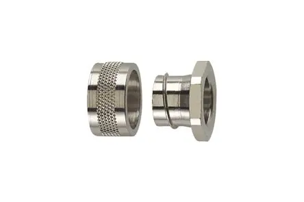 Produktfoto 1 von HellermannTyton HelaGuard Messing vernickelt Kabelrohr Fitting Kabelrohr 32 mm Grau IP40