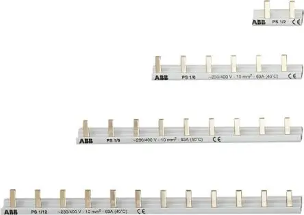 ABB Busbars and Accessories (IEC Range) Stromschiene für Miniatur-Überlastschalter