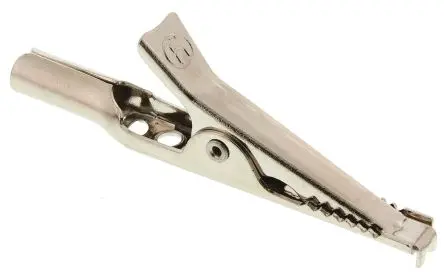 Produktfoto 1 von Hirschmann Test & Measurement Vernickelte 10 mm Krokodilklemme, Schwarz, 4A