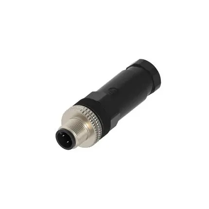 Produktfoto 1 von Hirschmann ELST M12 Anschluss Stecker 4-polig Stecker 4A Schraubanschlussklemme IP65, IP67
