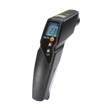 Produktfoto 1 von Testo 830-T2 Infrarot Thermometer, -30 °C 12:1, bis 400 °C, ±1.5°C, Celsius, ISO-kalibriert