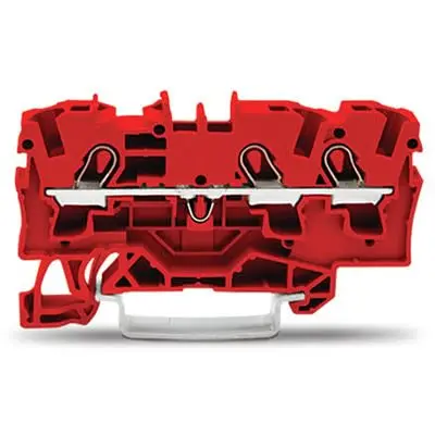 Produktfoto 1 von WAGO TOPJOB S Anschlussklemmenblock DIN-Schiene 1 Rot, 4mm², 250V Einsteck-Anschluss IECEx/ATEX/CSA