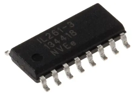 Produktfoto 1 von NVE Digital-Isolator, 5-Kanal 110 Mbit/s, 2500 V eff. 5.5V, SOIC 7 V 10 μA 16