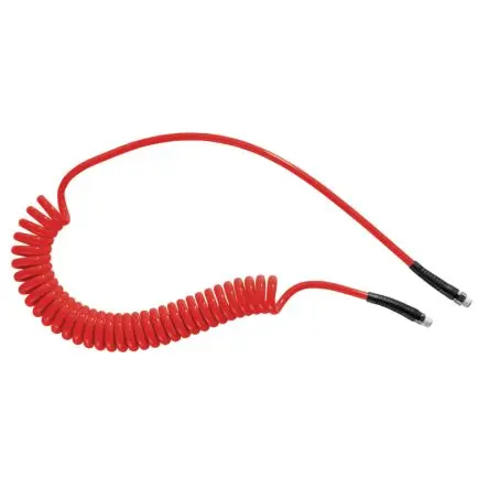 Produktfoto 1 von PREVOST 4 m PUS Polyurethan Spiralschlauch Rot, Innen-Ø 6.5 mm, 8 bar 70 °C -15 °C