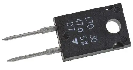 Produktfoto 1 von Vishay LTO30 Dickschicht Widerstand, Radial 47 Ω 5 % / 30 W