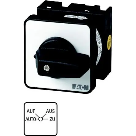 Produktfoto 1 von Eaton Eaton Moeller T0 Nockenschalter 20 A, 3-phasig, 4-Stufen Handkipphebel Schraube, 60 °-Wurfwinkel