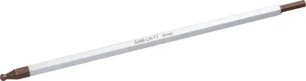 Produktfoto 1 von SAM 5 mm 5 mm Sechskant-Kugelkopf Schraubbit, Sechskant Chrom Vanadium Stahl, 175 mm