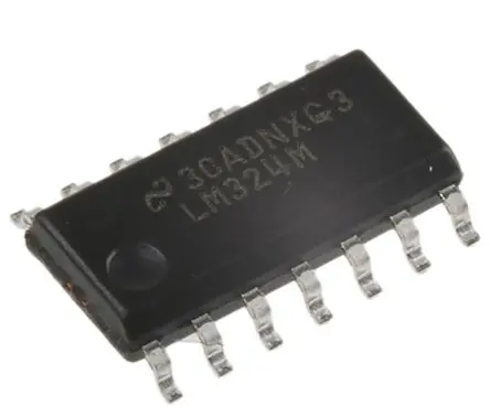 Produktfoto 1 von Texas Instruments Operationsverstärker Oberfläche 1 MHz SOIC, biplor typ. 32V, biplor typ. 5 V, 14-Pin