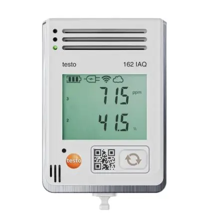 Produktfoto 1 von Testo 162 IAQ Temperatur, Luftfeuchtigkeit Datenprotokolliergerät, WLAN, 30 °C → 50 °C