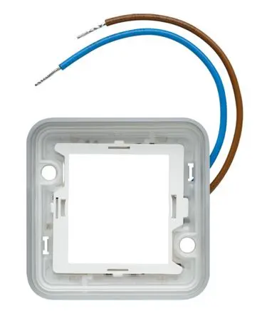Produktfoto 1 von Hager WNA Rahmen Blau Polypropylen 1 Ausbrüche H. 76 mm B. 76mm