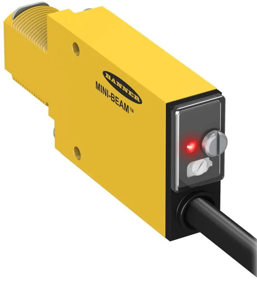 Produktfoto 1 von Banner SPST Solid State 2 Draht LWL-Sensor Mikro-Stil QD 8 ms, 24 → 240 V AC
