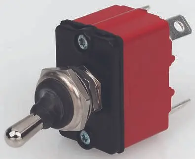 Produktfoto 1 von APEM Panel Kippschalter SPST, Ein-Aus-Ein, 24 V dc, 28 V ac, 12A, IP67, Stecker
