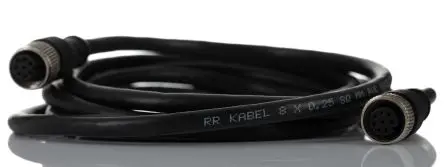 Produktfoto 1 von RS PRO CDF12S, 8-polig Sensor-Betätigungselementkabel, Gerade Buchse 8 / Gerade Buchse, Länge 10 m