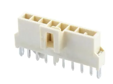 Molex 105311 Leiterplattenleiste Vertikal, 8-polig / 1-reihig, Raster 2.50 mm Raster Durchsteckmontage, Kabel-Platine,
