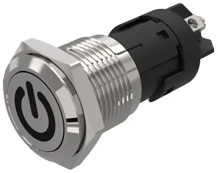 Produktfoto 1 von EAO 82 Druckschalter Rastend Panel Ø 16 mm, 1-poliger Umschalter / 3A 240 V dc 240 V ac, IP65, IP67