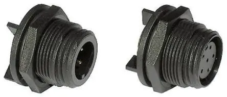 Produktfoto 1 von Bulgin Buccaneer 400 19 Miniature Rundsteckverbinder Stecker 4-polig Stecker 5A Hinten IP68