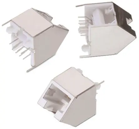 Wurth Elektronik 615008 Buchse Cat.5 RJ45-Steckverbinder, 1-Port 8-polig STP Leiterplattenmontage 45 Grad