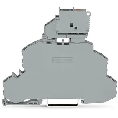 Produktfoto 1 von WAGO TOPJOB S Doppelstock Reihenklemmen 2 Grau, 2.5mm², 30V Einsteck-Anschluss Abgesichert IECEx/ATEX/CSA