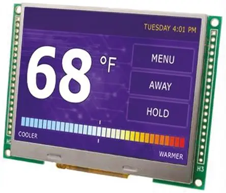 Produktfoto 1 von Displaytech Farb-LCD 4.3 Zoll SPI, 9 Bit, 16 Bit, 8-Bit, 18 Bit, 480 x 272 Pixel, 95 x 54 mm LED