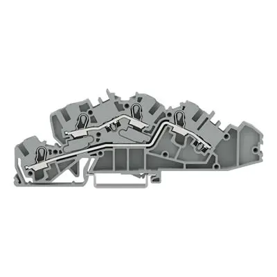 Produktfoto 1 von WAGO TOPJOB S Mehrstufiger Anschlussklemmenblock 3 Grau, 4mm², 250V Zugfederklemme