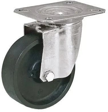 Produktfoto 1 von LAG Drehbar Rolle, Rad ø 80 mm, 120 kg, Ges H. 106 mm, Rad B. 30 mm