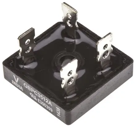 Produktfoto 1 von Vishay Brückengleichrichter 1200 V 500 A Schraubanschlussklemme 1.1 V GBPC Einfach 4-Pin 5 μA