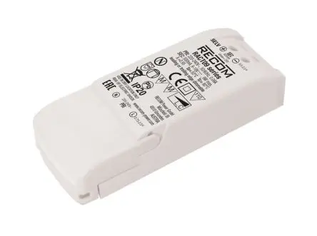 Produktfoto 1 von Recom LED-Treiber, 9 W 198V ac, 264 V ac LED-Treiber 500mA, Ausgang 18V, 9 V