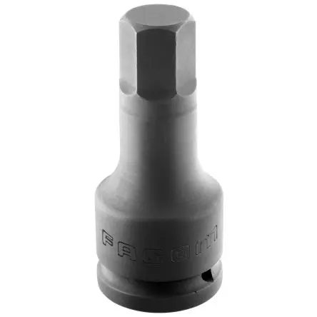 Produktfoto 1 von Facom 3/4 in, 19 mm Sechskant Schlag-Steckschlüssel lang Chrom-Molybdän-Stahl, 100mm