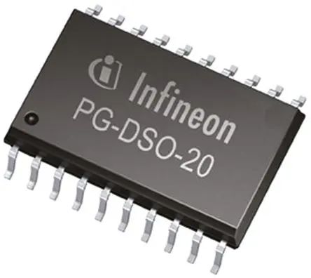 Produktfoto 1 von Infineon BTS721L1 4 Leistungsschalter-IC Netzschalter, Hochspannungsseite High-Side 100 Ω 20-Pin 4 Ausg. DSO