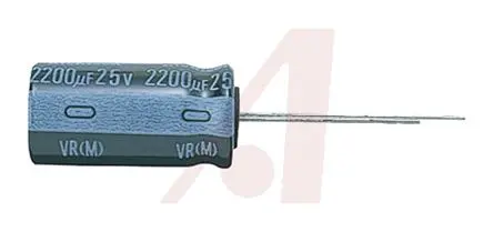 Produktfoto 1 von Nichicon VR Kondensator 1 mF Radiale Anschlussfahnen ±20 % / 25V, Ø 10 mm x 20 mm x 20 mm, 85 °C