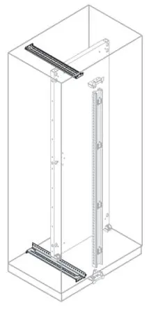Produktfoto 1 von ABB IS2 Führungsschiene B. 185mm H. 185 mm L. 800 mm Galvanisierter Stahl für Is2-Gehäuse