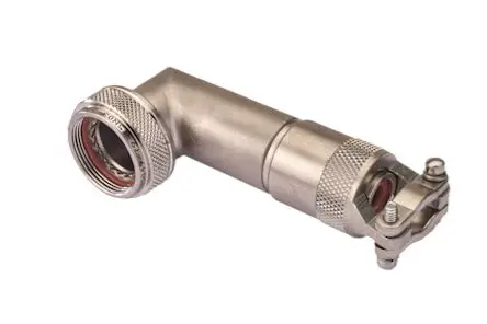 Produktfoto 1 von Amphenol Limited M85049/79 Gehäuse, 2 Kontake, 90 ° Zugentlastung, Gr. 13, für MIL-DTL-38999, Serie III und IV EN3645,