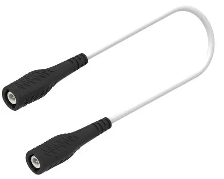 Produktfoto 1 von Electro PJP Messleitung 3A Stecker / Stecker, Schwarz Polyvinylchlorid-isoliert 2 m, 1000V, 300 V