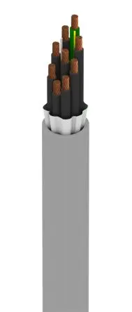 Alpha Wire Xtra-Guard FLEX Performance Cable Mehrkern-Industriekabel, 9-adrig Grau Ungeschirmt, 30.5 m,