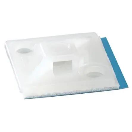 Produktfoto 1 von Thomas & Betts Klebend Befestigungssockel, Nylon Natur 12.7 mm x 5.5 mm Kabelbinder x 12.7mm