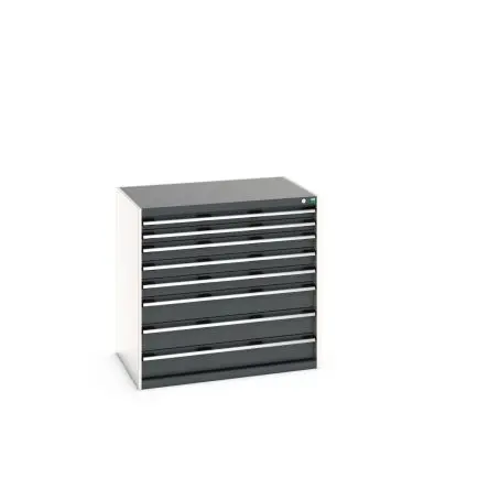 Bott 8 Stahl Schrank Blau, Grau, 1000 mm x 1050mm x 750 mm