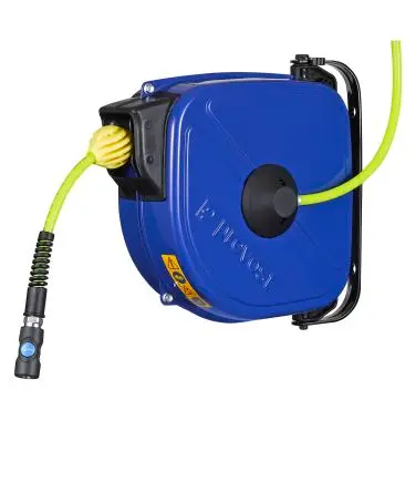 Produktfoto 1 von PREVOST Druckluft-Schlauchaufroller 12 m 800 L/min Schlauch inklusive Innen ø 8 mm, Außen-Ø 12 mm