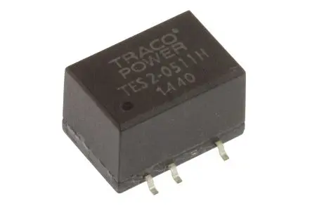 Produktfoto 1 von TRACOPOWER TES 2H DC/DC Konverter, 5V dc OUT 400 mA Oberfläche 5.5V dc 1.5 kV dc 2 W -40 °C 90 °C