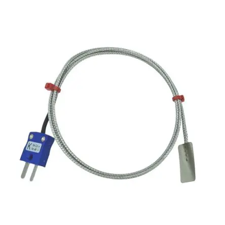 Produktfoto 1 von RS PRO Leaf Thermocouple Edelstahl Blatt-Thermoelement Typ K, Ø 13 mm x 2 m -50 °C → 350 °C