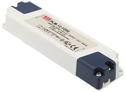 Produktfoto 1 von MEAN WELL LED-Treiber, 12 W 110 V ac, 295 V ac, 156V dc, 417 V dc LED-Treiber 700mA, Ausgang 11V, 18 V